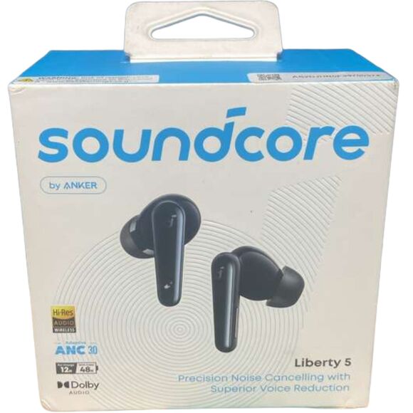 Anker Other - Soundcore Liberty 5 Anker ANC Earbuds Dolby 6‑Mic AI Clear Calls Black - OpenBox